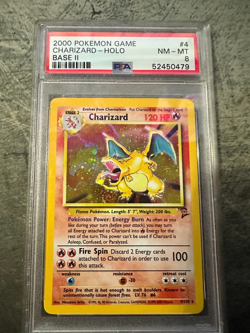 2000 Pokemon Charizard Holo Base Set II #4/130 PSA 8 NM-MT - Image 5