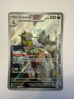Fraxure 077/064 Sv: Shrouded Fable Holo Illustration Rare Pokemon TCG - Image 1