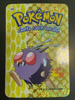 Venonat - 048 - Pokemon Vending Prism Holo Sticker Card - Image 1