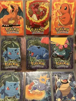 Charmander Holo Foil 1999 Pokemon - Topps Series 1 TV Animation Edition - LP Set - Image 1