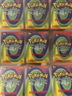 Charmander Holo Foil 1999 Pokemon - Topps Series 1 TV Animation Edition - LP Set - Image 2