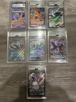 7 Graded Pokemon Cards Grade 9+ - Image 1