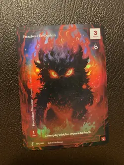 Wonders of the First Fuzzlwer Emberkin Formless Foil Common Card NM Solfera - Image 1
