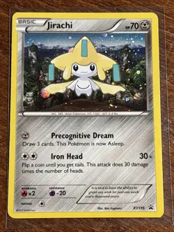 Jirachi XY195 Cosmo Perfect Swirl Pokemon XY Promo Holo Rare Card LP+ - Image 4