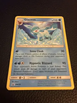 Glaceon SM238 Black Star PROMO Non-Holo Pokemon Card NM - Image 4