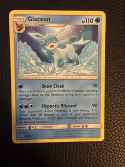 Glaceon SM238 Black Star PROMO Non-Holo Pokemon Card NM - Image 5