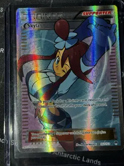Pokemon Skyla 122/122 Breakpoint Full Art Ultra Rare Holo Trainer Card - Image 1