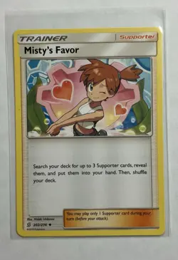 Misty's Favor 202/236 Unified Minds Pokemon TCG trading card - Image 1