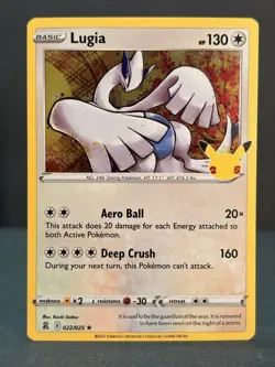 Lugia & Ho-Oh Celebrations Holo Rare 2 Card Set NM Pokemon TCG 25th Anniversary - Image 2
