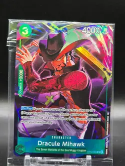 One Piece Dracule Mihawk #ST12-003 Sealed Promo Card (B) - Image 1