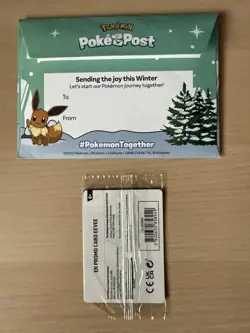 Evee Pokemon Together Pokepost 151 Promo Card Mint Sealed - Image 2