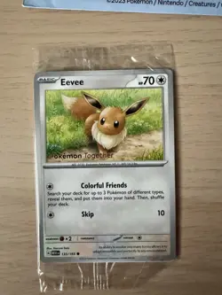 Evee Pokemon Together Pokepost 151 Promo Card Mint Sealed - Image 3