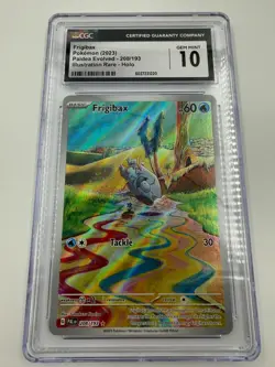 CGC 10 Frigibax IR Paldea Evolved 208/193 Full Art Komiya Pokemon TCG - Image 1