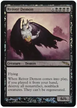 Reiver Demon FOIL Mirrodin LP/NM Black Rare MAGIC MTG Card! - Image 1