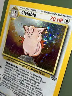 Clefable Holo Rare Jungle 1/64 Pokemon Card - WOTC 1999 - Image 2