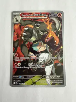 Pokemon TCG Team Rockets Houndoom Illustration Rare Card 191/182 NM - Image 1