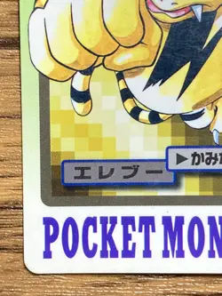 Pokemon Carddass Card Electabuzz File No.125 Bandai Pocket Monsters 1997 Japan - Image 5