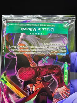 One Piece Dracule Mihawk #ST12-003 Sealed Promo Card (A) - Image 4
