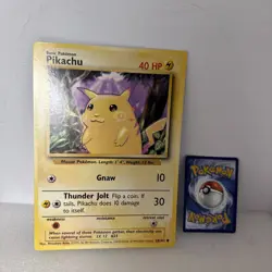 Pikachu 58/102 Jumbo 1999–2000 WOTC Oversized Promo NM Vintage Collector Card - Image 1