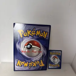 Pikachu 58/102 Jumbo 1999–2000 WOTC Oversized Promo NM Vintage Collector Card - Image 2