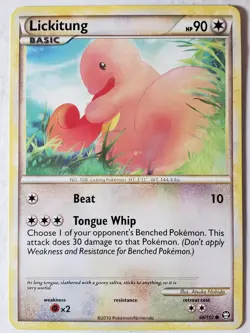 Lickitung 66/102 LP - Triumphant Pokemon Card - Atsuko Nishida Art - Image 1