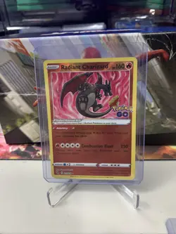 Radiant Charizard 011/078 Pokemon GO Ultra Rare Holo Set Shiny Pokemon Card TCG - Image 1