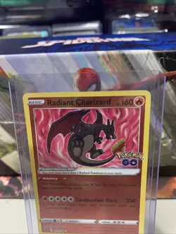 Radiant Charizard 011/078 Pokemon GO Ultra Rare Holo Set Shiny Pokemon Card TCG - Image 2