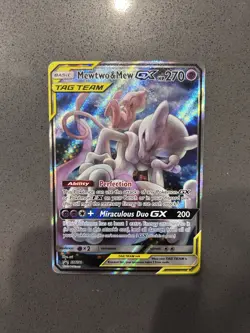Pokemon Mewtwo & Mew GX SM191 TAG TEAM Promo Holo Card Perfection Ability HP 270 - Image 1