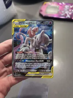 Pokemon Mewtwo & Mew GX SM191 TAG TEAM Promo Holo Card Perfection Ability HP 270 - Image 2
