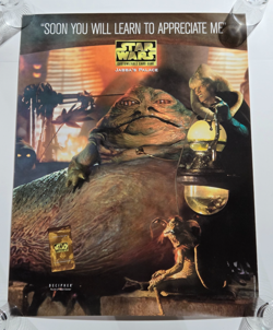 Star Wars Decipher Customizable Card Game Jabba's Palace Poster CCG 33"x25" 1998 - Image 1