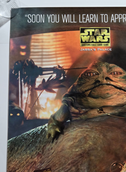 Star Wars Decipher Customizable Card Game Jabba's Palace Poster CCG 33"x25" 1998 - Image 2