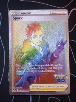 Pokemon Spark 085/078 Trainer Holo Card Go Rainbow Secret Rare - Image 1