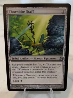 MTG Thornbite Staff Morningtide Magic the Gathering Card LP - Image 1