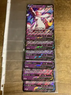 Lot Of 6 Dark Sylveon V SWSH134 Jumbo Cards Holo - Image 1