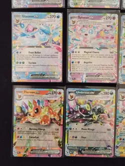 Pokemon Prismatic Evolutions Eevee Evolutions Complete Ex Double Rare Holo Cards - Image 2