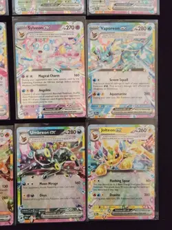 Pokemon Prismatic Evolutions Eevee Evolutions Complete Ex Double Rare Holo Cards - Image 3