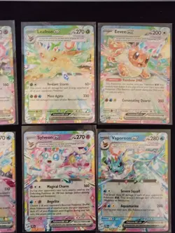 Pokemon Prismatic Evolutions Eevee Evolutions Complete Ex Double Rare Holo Cards - Image 4