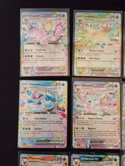 Pokemon Prismatic Evolutions Eevee Evolutions Complete Ex Double Rare Holo Cards - Image 5