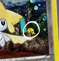 Weird Skull Holo Orb Jirachi XY195 Cosmo Pokemon XY Promo Rare Card NM - Image 2