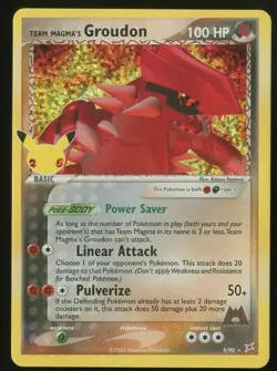 Team Magma's Groudon 9/95 - 2021 Pokemon Celebrations 25th Anniversary NM - Image 1