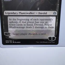 MTG Davriel, Rogue Shadowmage War of the Spark 083/264 Regular Uncommon - Image 2