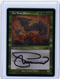The First Sliver (Retro Frame) (Foil Etched) Modern Horizons Signed MTG - Image 1