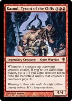 1 x Kazuul, Tyrant of the Cliffs - Worldwake - Light Play - MTG - Image 1