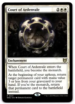 Court of Ardenvale - 21 WOC: Commander: Wilds of Eldraine R Normal NM - Image 1