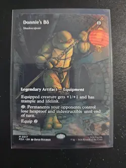 Donnie's Bo [Shadowspear] (Borderless) TMNT PZA 0017 Legendary Mythic Rare - Image 1