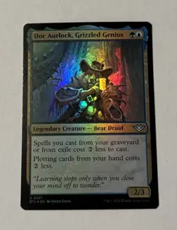 MTG Doc Aurlock, Grizzled Genius - Outlaws Of Thunder Junction FOIL LP - Image 1