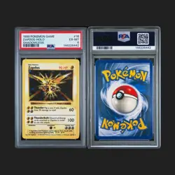 Zapdos Holo Shadowless Base Set 16/102 Graded PSA 6 Pokemon Card 1999 #16 - Image 1