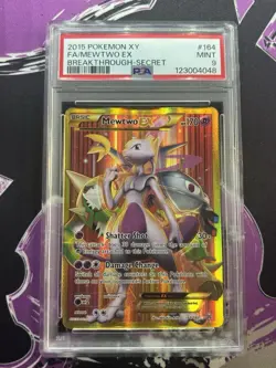 Pokemon Mewtwo EX 164/162 Breakthrough-Secret PSA 9 Mint 2015 - Image 1