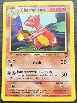 Charmeleon 035/130 Pokemon TCG WOTC Base Set 2 NEAR MINT NM - Image 1