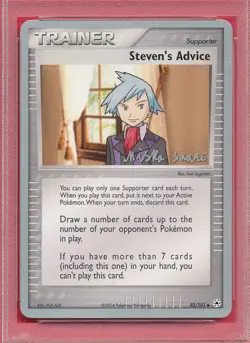 WORLD CHAMP STEVEN's ADVICE 2006 POKEMON PROMO #92 GRADED PSA 6 EX-MT *PM-TPHLC - Image 3